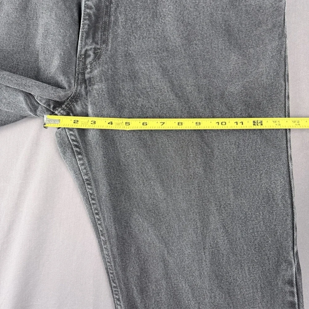 Levi's 550 Gray Denim Relaxed Fit Jeans, Medium Wash, Straight, 5-Pocket Design